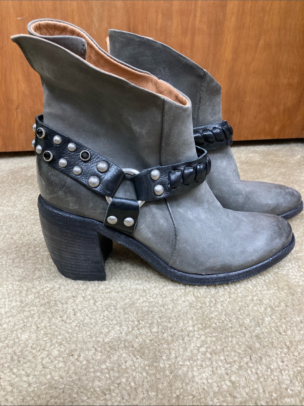 A.S.98 Grey Western Boot Size 7